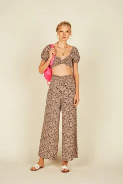 Store Pink Mini Leopard Crop Top All Tops