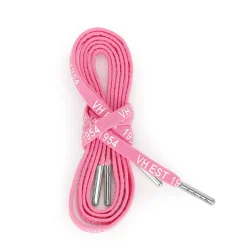 Sale PINK WHITE SILVER TIP LACES Shoe Laces