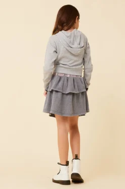Sale Plaid Waistband Layered Skirt Kids Kids Bottoms