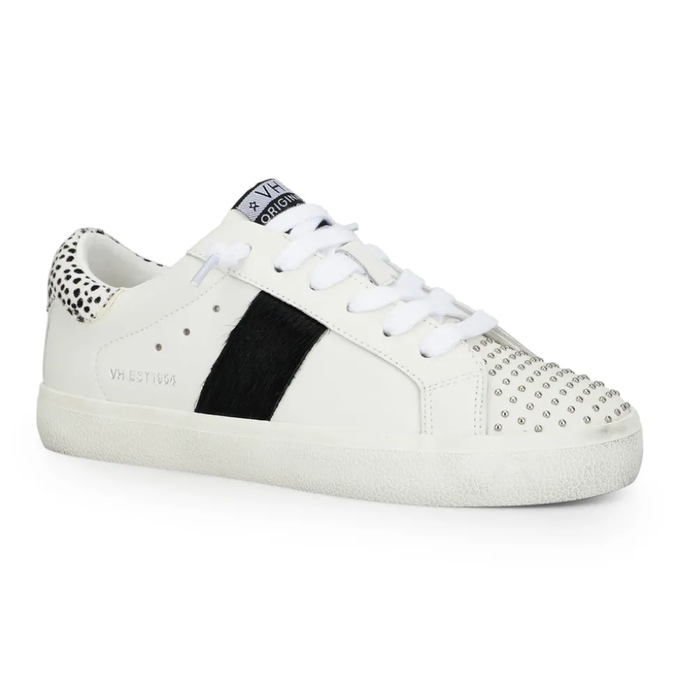 Sale RAELYN - WHITE BLACK STUDS Low Tops