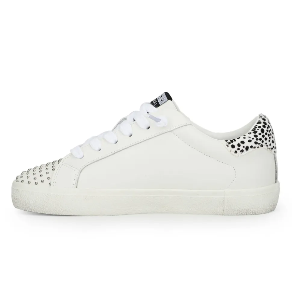 Sale RAELYN - WHITE BLACK STUDS Low Tops