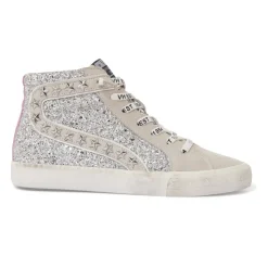Hot RAY - SILVER GLITTER High Tops
