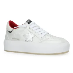 Fashion REAM 10 - WHITE/SILVER/RED Low Tops