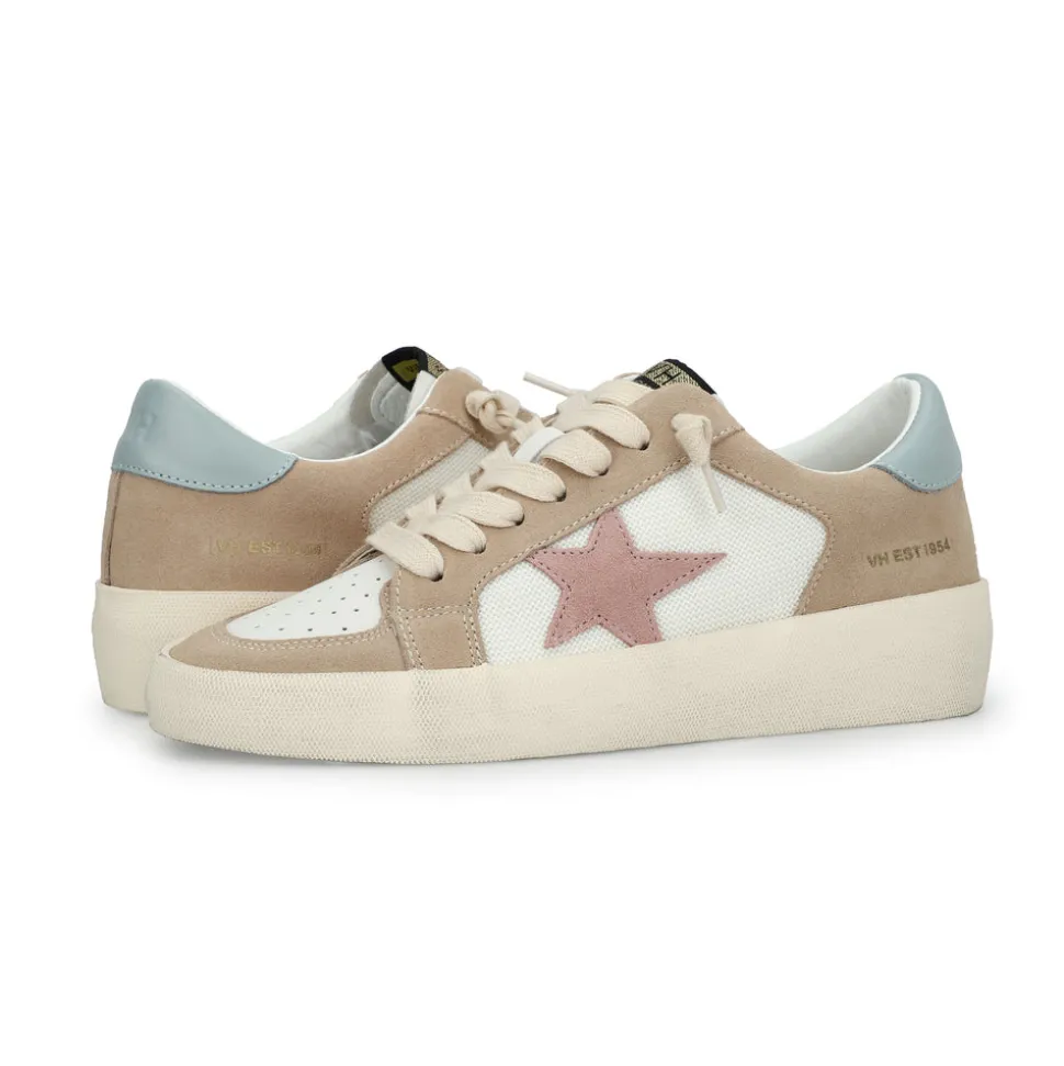 Best REFLEX 31 - TAUPE/PINK/BLUE Low Tops