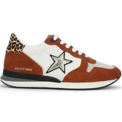 New ROCK - WHITE CHESTNUT LEOPARD Low Tops