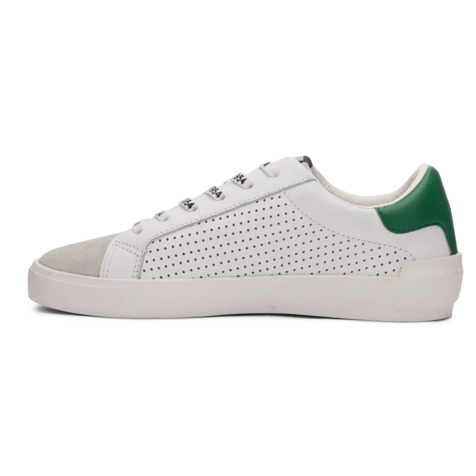Hot ROLLIN 4 - WHITE/ GREEN Low Tops
