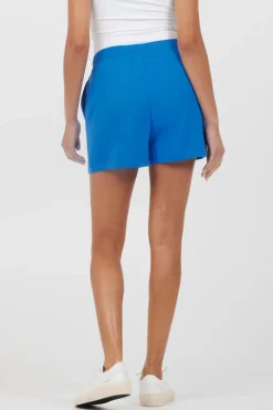 Shop Royal Blue W/ Pink Puff "Good Vibes" Surf Wash Shorts All Bottoms|Shorts