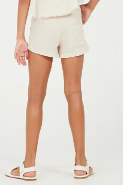 Flash Sale Sand Stone Washed Texture Shorts Kids Kids Bottoms