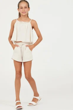 Flash Sale Sand Stone Washed Texture Shorts Kids Kids Bottoms