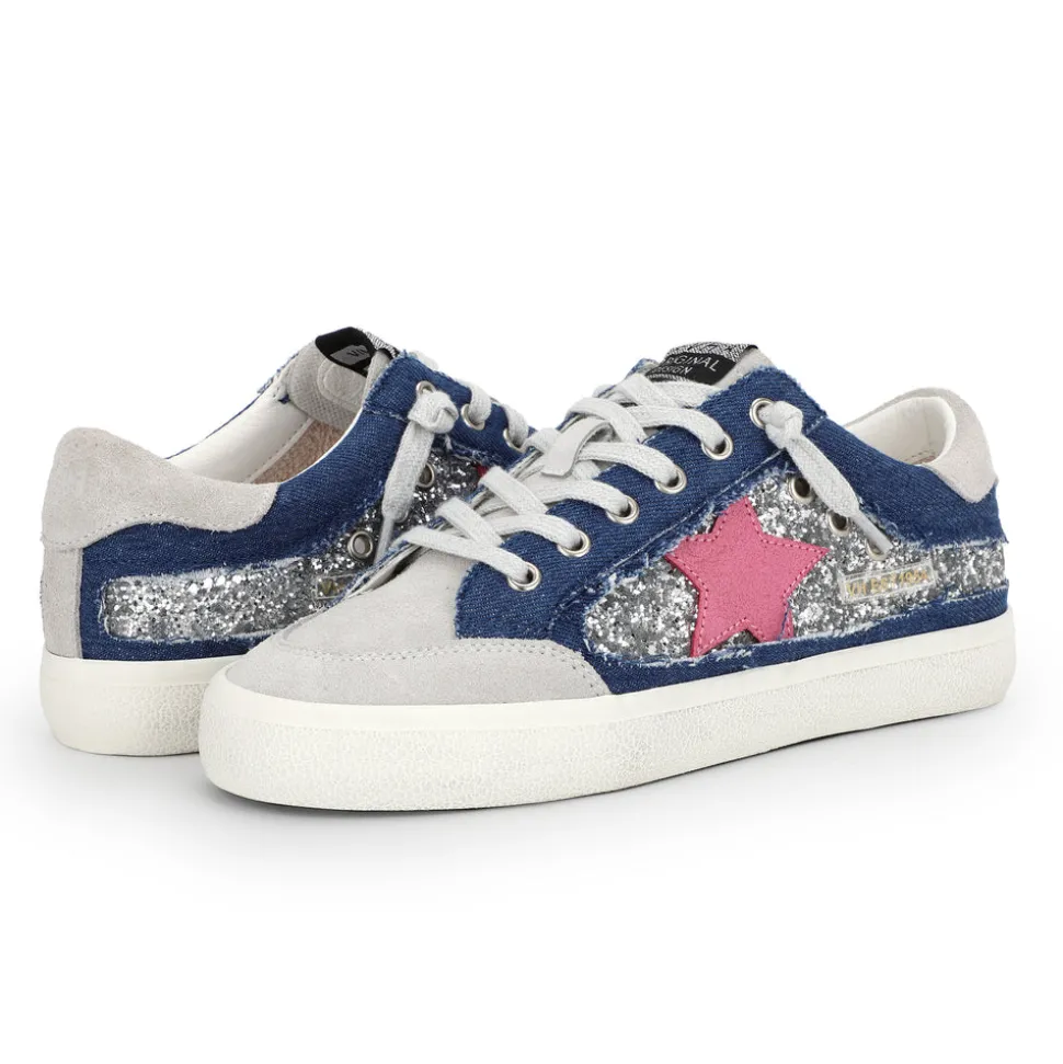 Hot SELENE - DENIM SPARKLE MULTI Low Tops