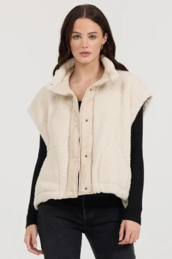 Store Shell Sherpa Parachute Vest All Tops