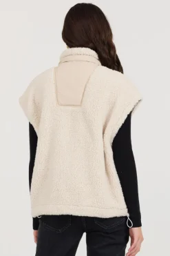 Store Shell Sherpa Parachute Vest All Tops