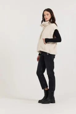 Store Shell Sherpa Parachute Vest All Tops