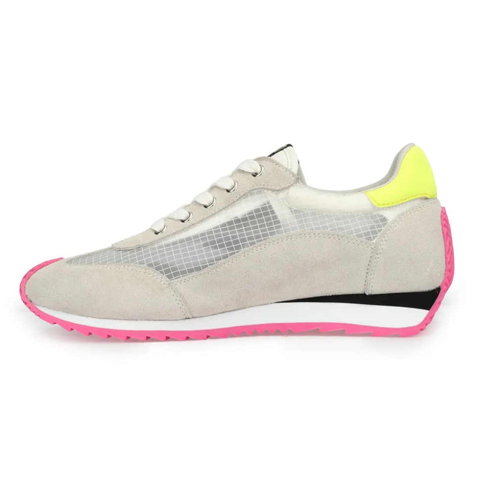 Store SHOOTER 12 - CLEAR MESH/NEON YELLOW Low Tops