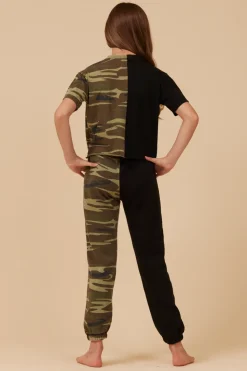 Fashion SIDE BY SIDE CAMO JOGGER Kids Kids Bottoms