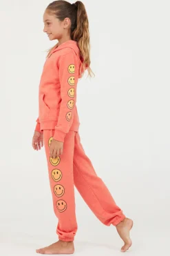 Discount Smiley Sleeve Zip Hoodie Hoodies