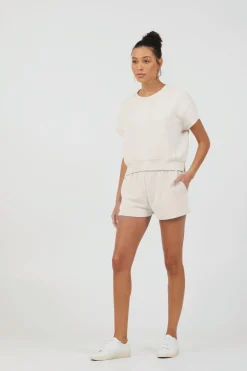 New South Beach Sand Cloud Fleece Shorts All Bottoms|Shorts
