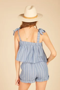 Discount Striped Linen Tank All Tops|Tanks