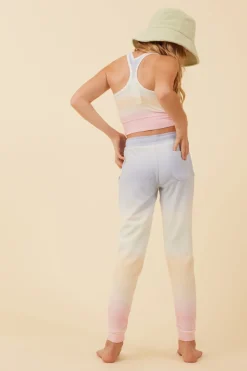 Outlet Sunstruck Ombre Racerback Crop Top Kids Kids Tops|Kids Tie Dye