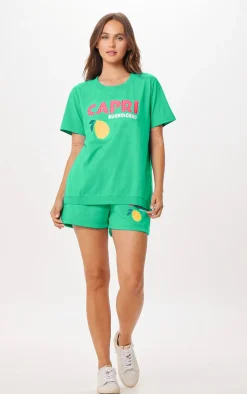 Fashion Surf Green Capri Jet Setter T-Shirt All Tops