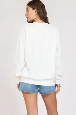Cheap Surf MTK White Surf Wash Crewneck All Tops|Sweatshirts