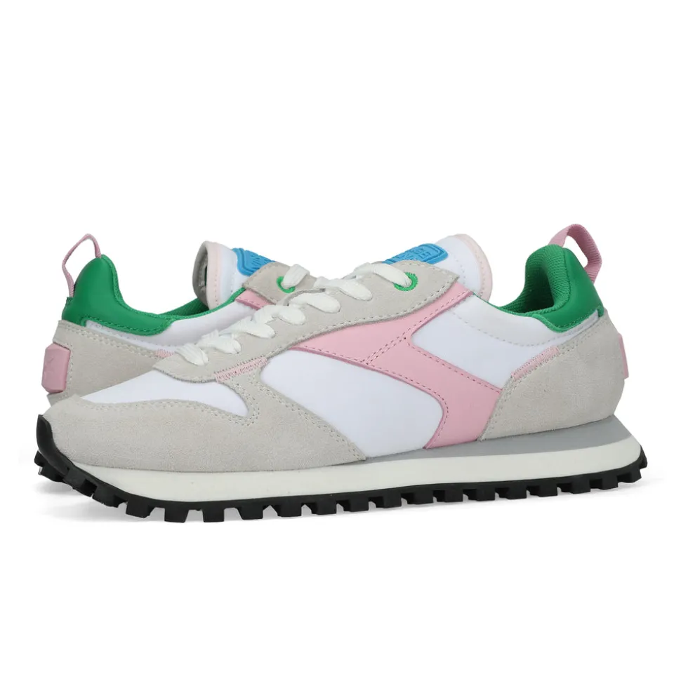 New SWIFT - GREEN PINK MULTI Low Tops