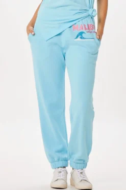 Hot Tropical Blue Malibu Jet Setter Surf Wash Jogger All Bottoms|Joggers