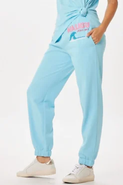 Hot Tropical Blue Malibu Jet Setter Surf Wash Jogger All Bottoms|Joggers