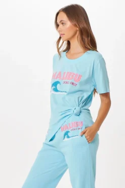 New Tropical Blue Malibu Jet Setter T-Shirt All Tops