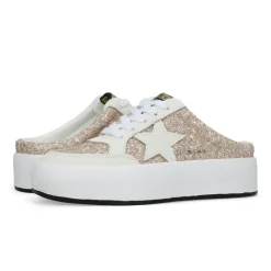 Hot VAL - CLEAR GLITTER Low Tops|Slide Sneakers