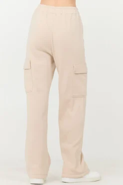 Shop Vanilla Cream Cashmere Fleece Cargo Pants All Bottoms