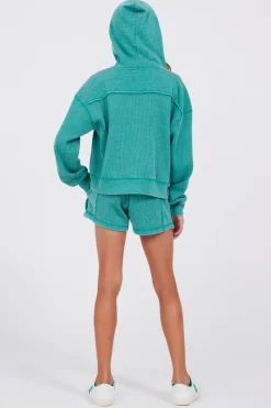 Fashion Vintage Green Thermal Shorts Kids Kids Bottoms