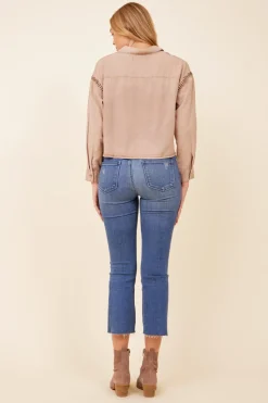 Flash Sale Washed Caramel W/ Tonal Darker Whip Stitching All Tops