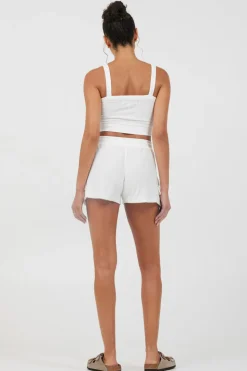 Sale White Cord Terry Tank All Tops|Tanks