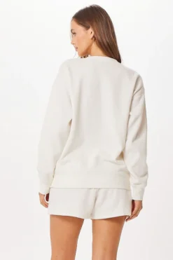 Flash Sale White St. Barth Jet Setter Surf Wash Crewneck All Tops|Sweatshirts