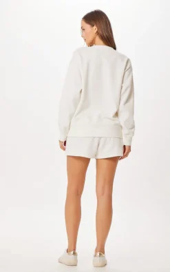 Flash Sale White St. Barth Jet Setter Surf Wash Crewneck All Tops|Sweatshirts