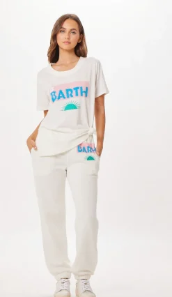 Fashion White St. Barth Jet Setter Surf Wash Jogger All Bottoms|Joggers