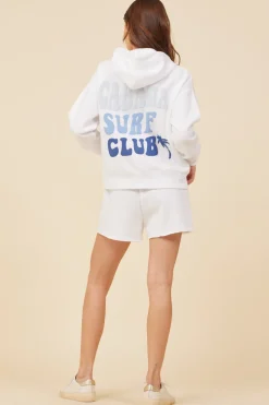 Discount White W/ Multi Blue Puff Print Cabana Club Surf Wash Shorts All Bottoms|Shorts