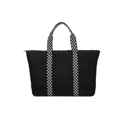 Cheap WOW BAG 2 - BLACK/CHECKERED Top Handle